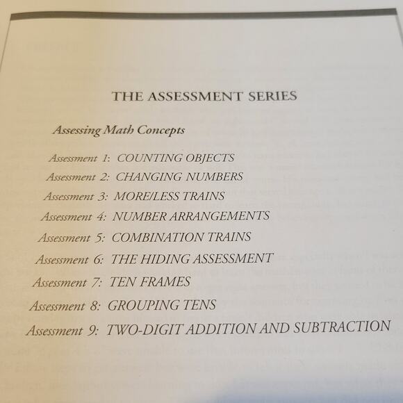 Combination Train Book 5 Kathy Richardson 44 Student Form Assessing Math Concept - Picture 5 of 12